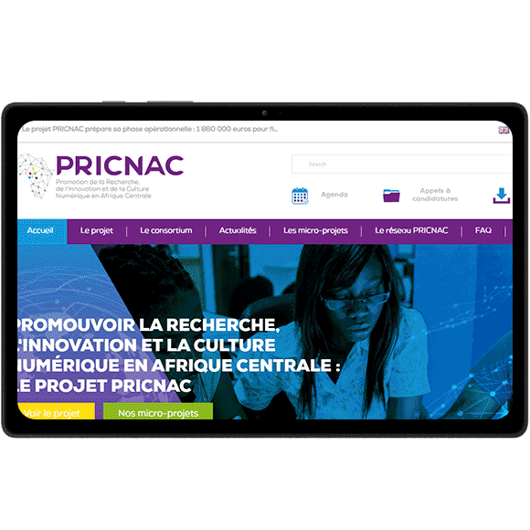 Conception du site web de PRICNAC